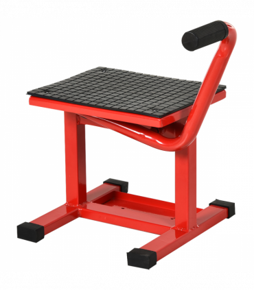 Steel Motorbike Jack Lift Rubber Platform Crank Lift  Repair Table Durhand
