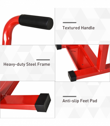 Steel Motorbike Jack Lift Rubber Platform Crank Lift  Repair Table Durhand
