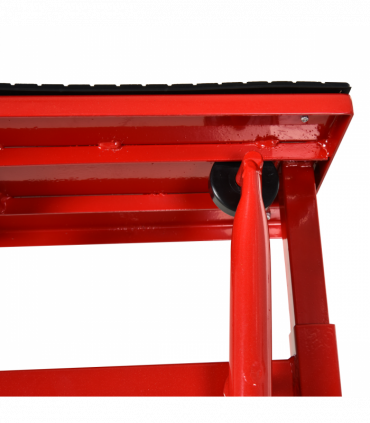 Steel Motorbike Jack Lift Rubber Platform Crank Lift  Repair Table Durhand