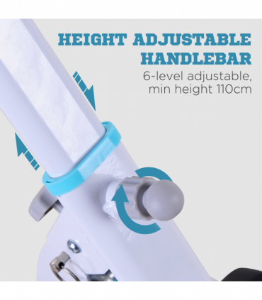 Stepper Fitness Exercise Handle Bar Machine Cardio Foldable Workout HOMCOM