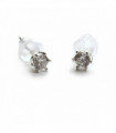 Sterling Silver Diamante Stud Earrings