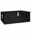 Storage Box Black 100x55x37 cm Aluminium