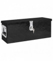 Storage Box Black 60x23.5x23 cm Aluminium