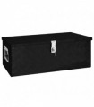 Storage Box Black 80x39x30 cm Aluminium