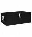 Storage Box Black 90x47x33.5 cm Aluminium