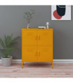 Storage Cabinet Mustard Yellow 80x35x101.5 cm Steel