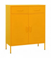 Storage Cabinet Mustard Yellow 80x35x101.5 cm Steel
