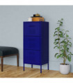 Storage Cabinet Navy Blue 42.5x35x101.5 cm Steel