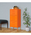 Storage Cabinet Orange 42.5x35x101.5 cm Steel