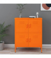Storage Cabinet Orange 80x35x101.5 cm Steel