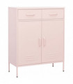 Storage Cabinet Pink 80x35x101.5 cm Steel