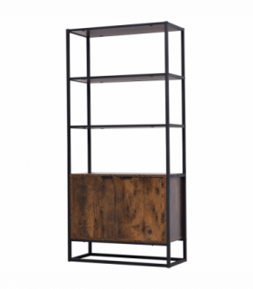 Storage Cabinet with 3 Open Shelves Cupboard for Livingroom Bedroom