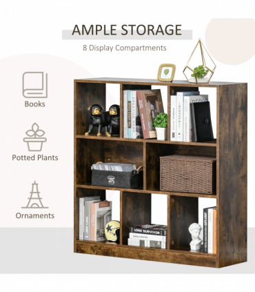 Storage Shelf 3-Tier Bookcase Display Rack  Organizer for  Office
