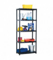 Storage Shelf 5-Tier Black 71x38x170 cm Plastic
