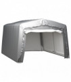 vidaXL Storage Tent 370x370 cm Steel Grey