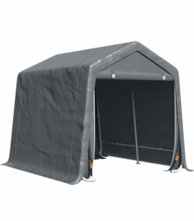 Storage Tent, Heavy Duty Metal Frame 2.8x2.4x2.4m, Dark Grey