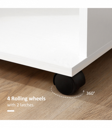 Storage Wardrobe White with Shelves