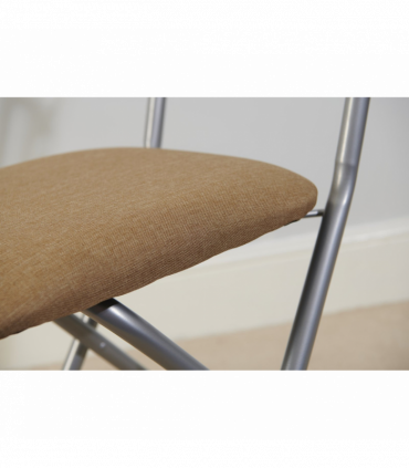 Stowaway 4 seat dining set - Oak / Silver