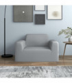 Stretch Couch Slipcover Grey Polyester Jersey