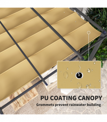 Stylish Aluminium Pergola with Retractable Canopy for Outdoor Spaces