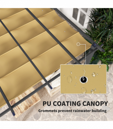 Stylish Aluminium Pergola with Retractable Canopy for Outdoor Spaces