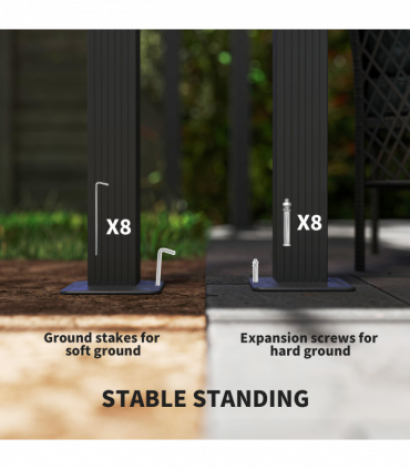 Stylish Aluminium Pergola with Retractable Canopy for Outdoor Spaces