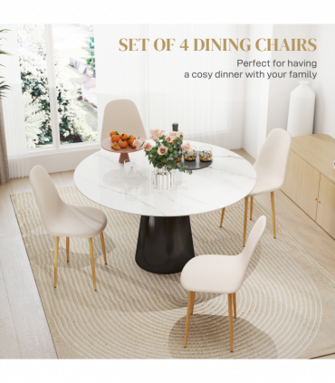 Stylish Black Dining Chairs Set - Comfortable & Modern Accent Pieces