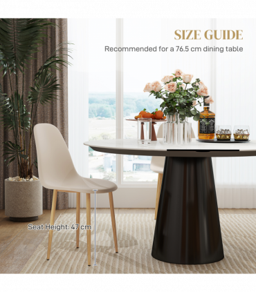 Stylish Black Dining Chairs Set - Comfortable & Modern Accent Pieces