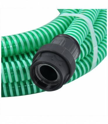 vidaXL Suction Hose with PVC Connectors Green 1" 10 m PVC