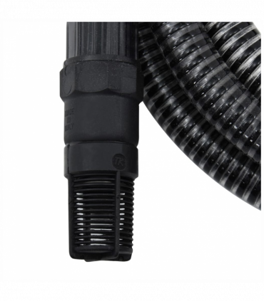 vidaXL Suction Hose with PVC Connectors Black 1" 4 m PVC