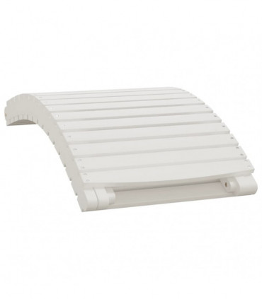 vidaXL Sun Loungers 2 pcs White 184x55x64 cm Solid Wood Acacia