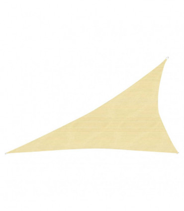 Sunshade Sail 160 g/m² Beige 4x5x6.8 m HDPE
