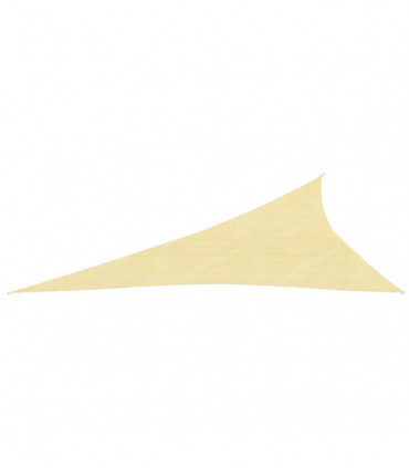Sunshade Sail 160 g/m² Beige 4x5x6.8 m HDPE