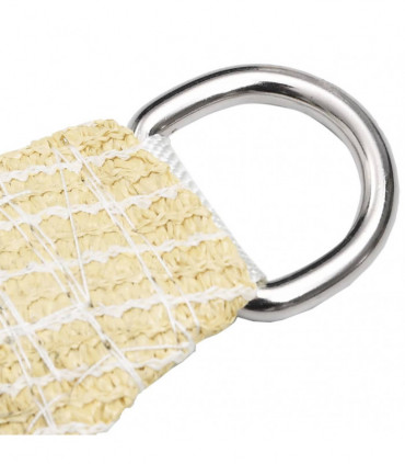 Sunshade Sail 160 g/m² Beige 4x5x6.8 m HDPE