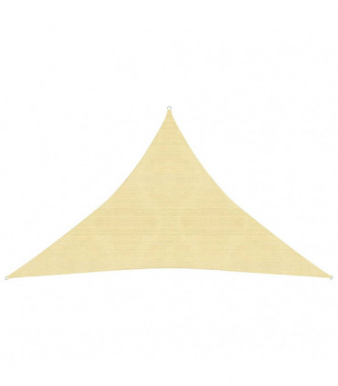 Sunshade Sail 160 g/m² Beige 5x5x6 m HDPE