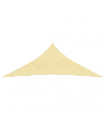 Sunshade Sail 160 g/m² Beige 5x6x6 m HDPE
