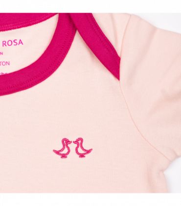 Swan Princess Print Girls Pack of 2 Baby Vests