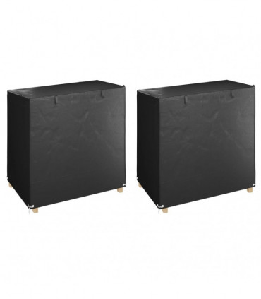 vidaXL Swing Bench Covers 2 pcs 8 Eyelets 125x90x135/165 cm Polyethylene