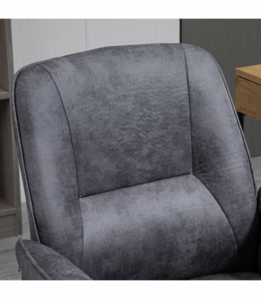 Swivel Computer Office Chair Mid Back Desk Chair for Home, Deep Grey