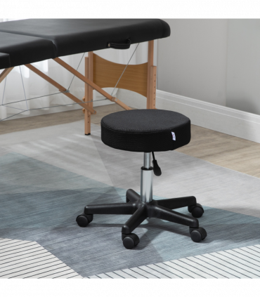 Swivel Salon Stool Adjustable Beauty Facial Tattoo Spa Chair Seat w/ 3 Covers