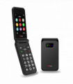 TTfone Black TT760 Flip 4G Mobile with USB C Cable, EE SIM