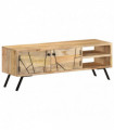 TV Cabinet 110x30x40 cm Solid Mango Wood