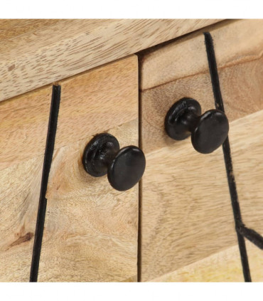 TV Cabinet 110x30x40 cm Solid Mango Wood