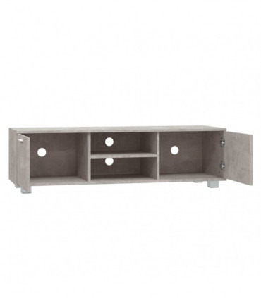 TV Cabinet Concrete Grey 140x40.5x35 cm Engineered Wood
