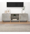 TV Cabinet Concrete Grey 150x30x50 cm Engineered Wood