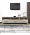 TV Cabinet Honey Brown 158x40x40 cm Solid Wood Pine
