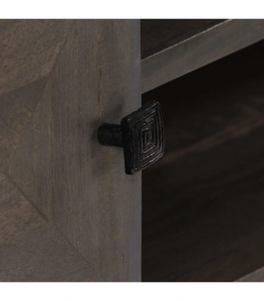 TV Cabinet Solid Mango Wood 140x30x45 cm