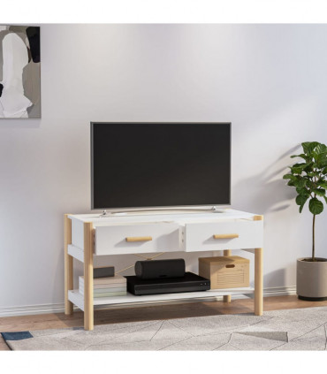 TV Cabinet White 82x38x45 cm Engineered Wood