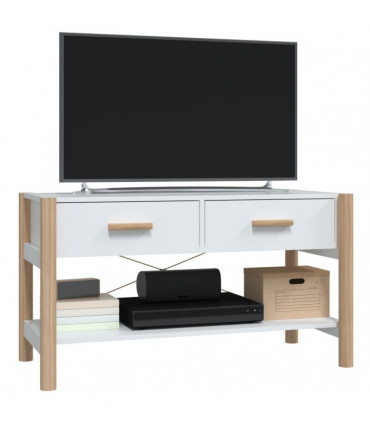 TV Cabinet White 82x38x45 cm Engineered Wood