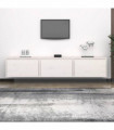 TV Cabinets 3 pcs White Solid Wood Pine